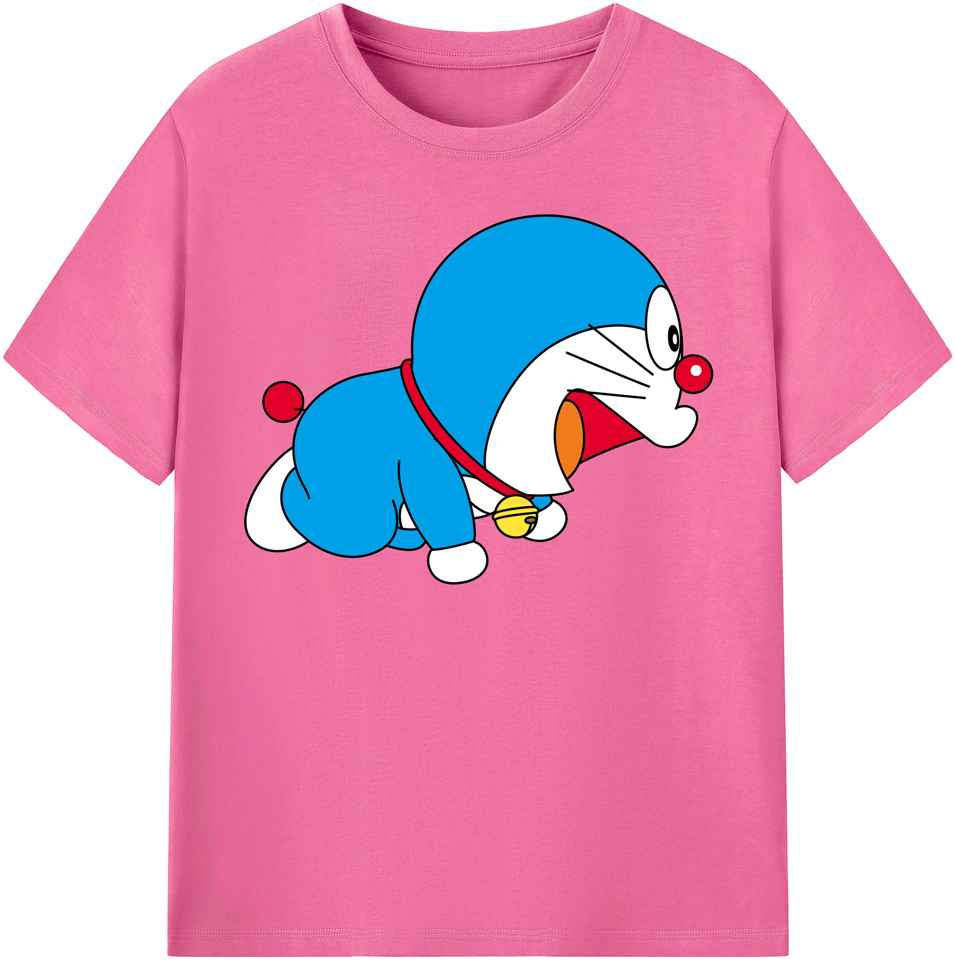 （画像用） ドラえもん Doraemon レディースカジュアルプリントTシャツ（綿100％）